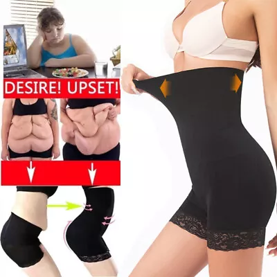 Women High Waist Shaping Panties Breathable Body Shaper Slimming Tummy Control • £5.59
