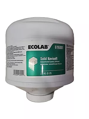 ECOLAB 6116001 Solid Navisoft Concentrated Laundry Softener 6 Lbs (1 Bottle) • $45