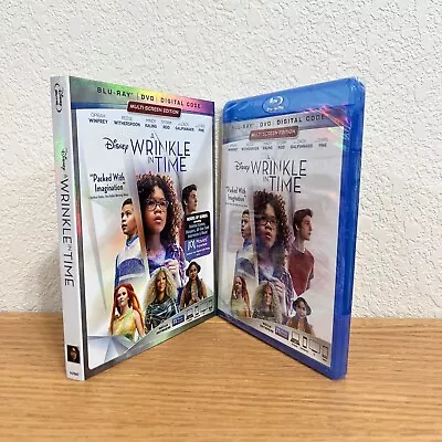 A Wrinkle In Time (Blu-Ray/DVD/Digital 2018) Disney With Slipcover SEALED! • $8.40