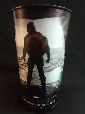 Captain America The Winter Soldier 2014 Movie Theater Promo Soda Cup 7.5  New • $9.99