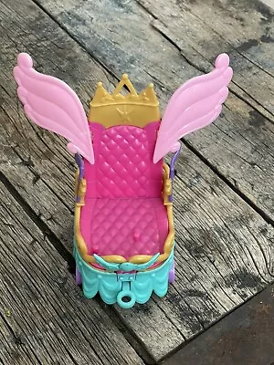 Hasbro My Little Pony Throne Chair Train Attachment Toy Pink Blue On Wheels 2012 • $9.99