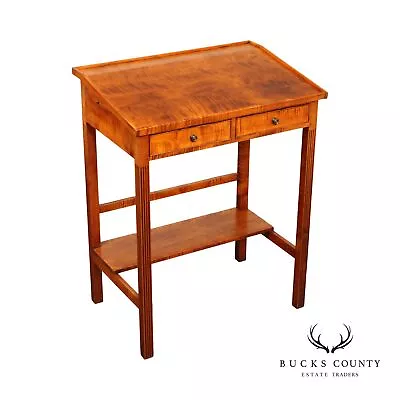 David LeFort Tiger Maple Chippendale Style Stand Up Desk • $3195