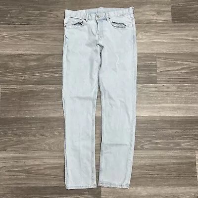 H&M Denim Blue Jeans Men 31x30 Faded Western Preppy Cowboy Slim Fit Light Wash • $16.15