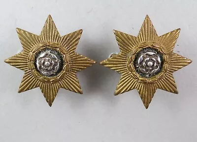 Military Collar Badge Pair East Yorkshire Regiment British Army Infantry • £8