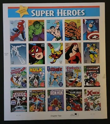 Scott #4159 - 41c Marvel Super Heroes - Mint Sheet Of 20 Self-Adhesive Stamps • $14.95