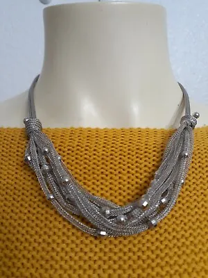 DYADEMA 9.25 Silver Italy Women Choker Necklace Very Light In Weight Stunning. • $20