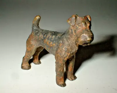 Vintage 'Cold-painted' Bronze Terrier Dog - Austria- C:1930 • £9.99