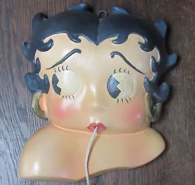 RARE Vintage 1940's-1950's Betty Boop Chalk Ware Wall Hanging String Holder • $250