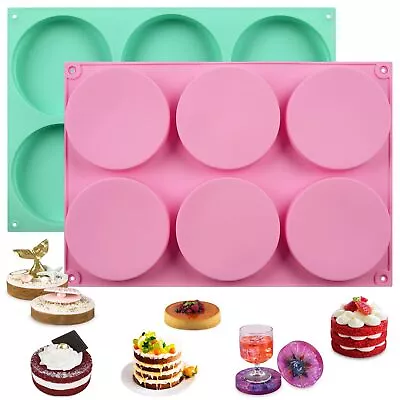 2 Pcs Silicone Muffin Top Pans For Baking 4 Inch Non-Stick Round Baking Molds... • $20.09