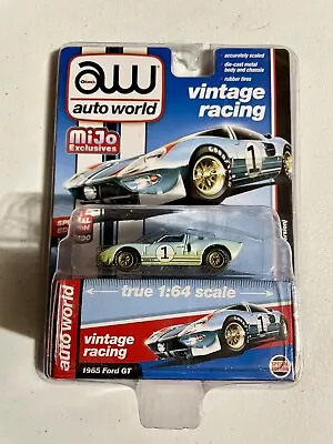 Auto World 1:64 MIJO Exclusive 1965  Ford GT #1 Dirty Version Vintage Racing • $19.99