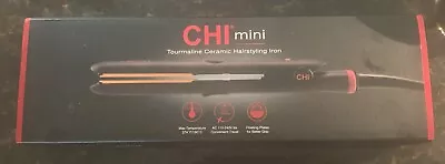 Mini CHI Tourmaline Ceramic Flat Iron Hair Straightener Curl Flip *NEW IN BOX* • $36.77