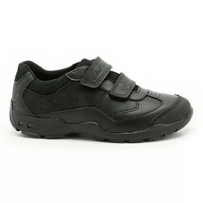 Clarks JACK NANO FLASH Boys Black Leather Lights School Shoes SIZE INFANT 7 G • £17.99