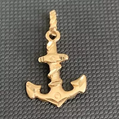 14kt Yellow Gold Anchor  Pendant  1.07 G • $105