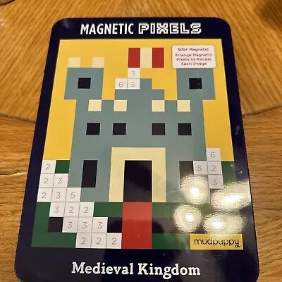 Mudpuppy Medieval Kingdom Magnetic Pixels Image Playboards Game Toy • $14.99