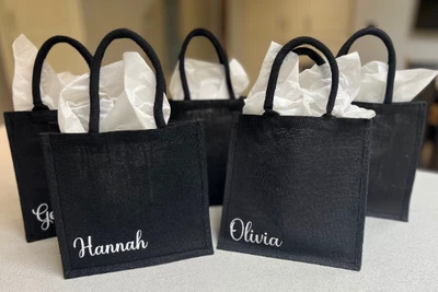 £10.99 • Buy Bridesmaid Tote Bag, Personalised Wedding Bag, Hen Party Tote Bag