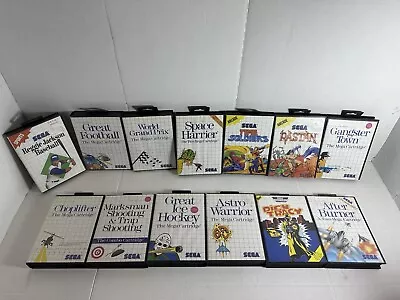 Sega Master System Game Cartridges Lot/Bundle Read Description • $260