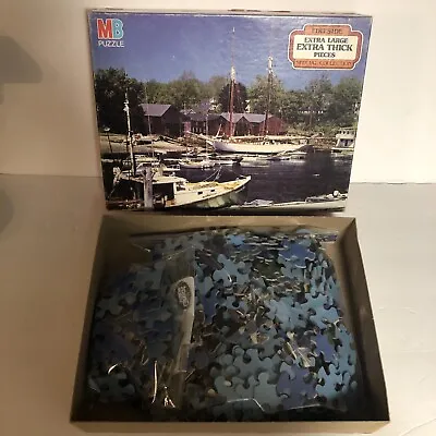 M. Bradley Vintage 500 Pc Puzzle ‘fireside’ Extra Lg Extra Thick Pcs Special Ed. • $7.82