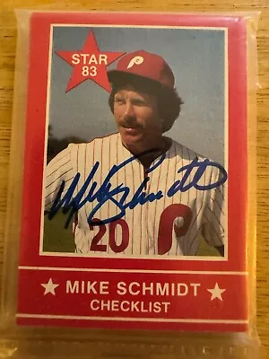 1983 Star Company MIKE SCHMIDT AUTOGRAPHED SET (15)  • $35