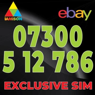 786 Panjtan Gold  Vip Memorable Personal Mobile Number ( Uk )  07300 5 12 786 • £99.99