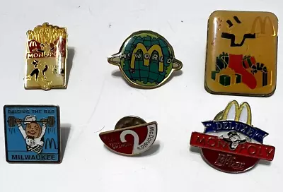 McDonald's Pins McWorld Monopoly 6 Mo Raising The Bar Milwaukee 6 Pins/Badges • $12.95