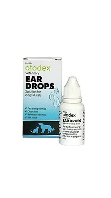 Petlife Otodex Ear Drops Solution Dog Cat Clears Wax Mites Cleanser Itching 14ml • £6.97