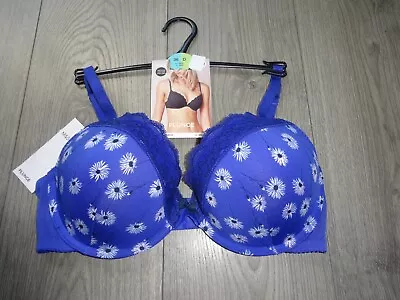 M&s Marks & Spencer Ultraviolet Plunge Bra Uk Size 36d • £7.99