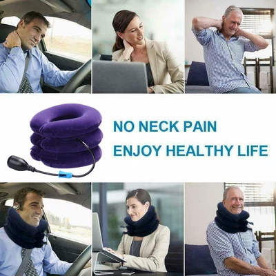 £5.89 • Buy Inflatable Cervical Neck Traction Device Neck Support Pillow Pain Relief