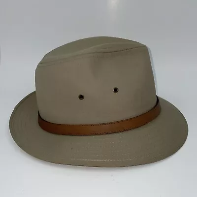 London Fog Fedora Made In USA Size Large- 7 1/4 To 7 3/8 -  Vintage • $29.99