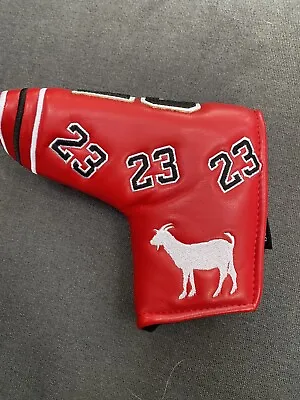 New Putter Headcover Michael Jordan GOAT #23 Blade Putter Headcover Chicago Bull • $15.99