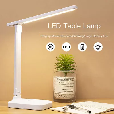 Touch LED Desk Lamp Bedside Study Reading Table Light USB Ports  Dimmable AU • $15.30