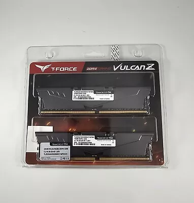 TEAMGROUP T-Force Vulcan Z DDR4 32GB Kit (2x16GB) 3200MHz (PC4-25600) CL16 RAM • $50