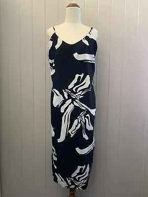 PIPER Black And White Long Dress Size 12 • $49.95