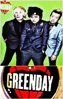 Greenday❤️tin Metal Sign🇬🇧➕necklace🎸🥁🎹🎤 • $17.88