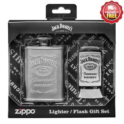 $59.90 • Buy Zippo Jack Daniels Lighter And Flask Gift Set