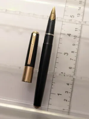 Vtg Black Gt Pilot  Switch Fountain Pen - 14k F Nib - For Restore • $21.99