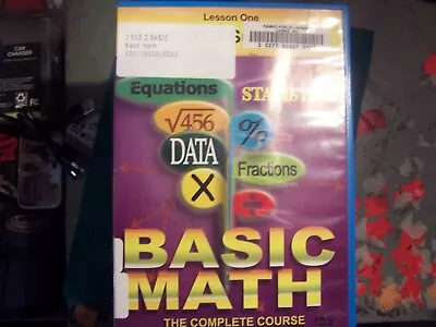 Basic Math The Complete Course Lesson LOT 11 LEASONS DVDS EX LIBRARY • $65