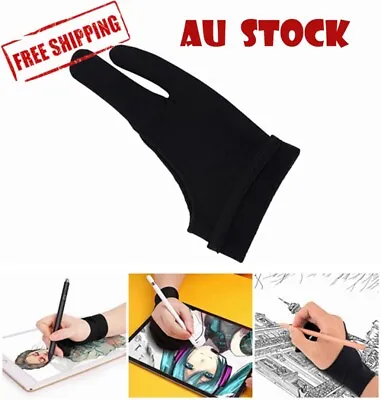 $3.49 • Buy Two Finger Glove Artist Professional Graphic Tablet Sketch Drawing 4 Sizes Palm 