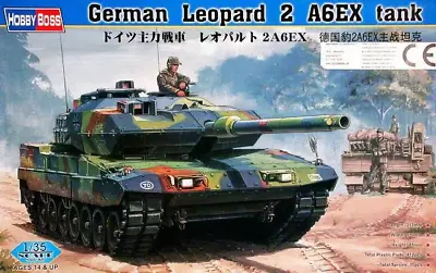 HobbyBoss German Leopard 2 A6EX Tank Plastic Model Military Vehicle Kit 82403 • $24.99