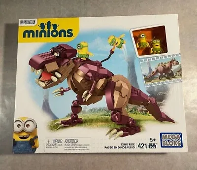 Mega Minions Bloks: Minion Movie Dino Ride 421PCS RARE NIB & Sealed  • $31.49