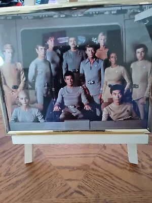 Framed Star Trek The Motion Picture Kirk Spock Whole Cast On Bridge 8x10 Photo • $12