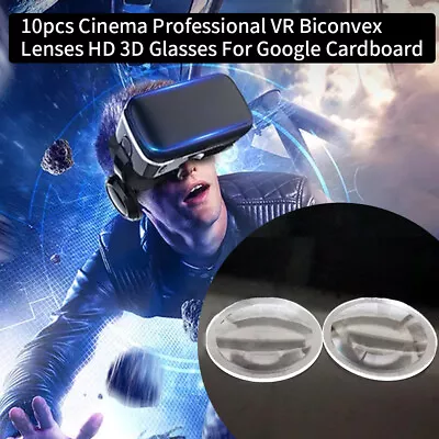 For Google Cardboard Cinema Professional VR Biconvex Lens HD 3D Glasses!! • $10.34