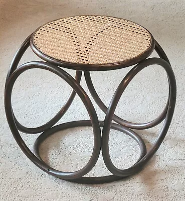 Vintage MCM Bentwood Cane Thonet Style Footstool Ottoman Excelllent Condition  • $100