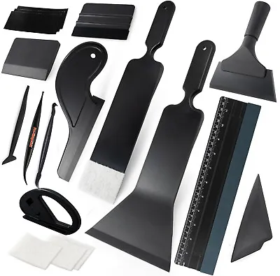 Vinyl Wrap Tools Window Tint Kit Car Wrapping Felt Bulldozer Squeegee PPF Tools • $37.59