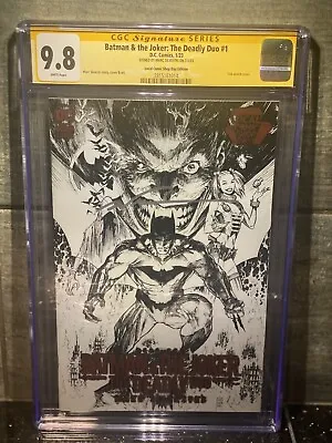 BATMAN & THE JOKER DEADLY DUO #1 CGC Ss 9.8 FOIL VARIANT Signed Mark Silvestri • $182.99