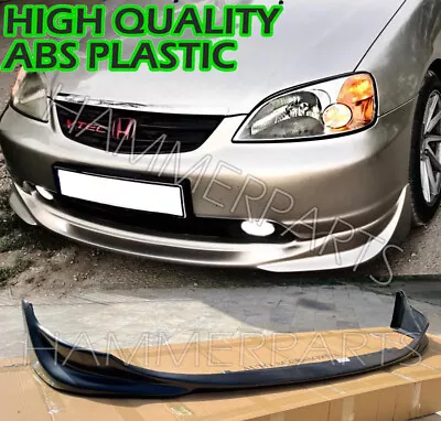 JDM HONDA Civic VTEC2 2001 2002 2003 Front Bumper Lip S2000 STYLE PLASTIC ABS • $60