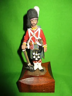 Vintage  Cast  Metal Painted  Military Figure  Pioneer 93rd Highlanders • £28