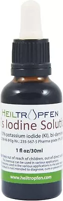 Lugols Iodine Solution 5% 1 Oz. - 30 Ml | 15% Liquid Formulation | Made With 5 • £14.51