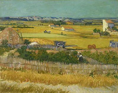 Vincent Van Gogh The Harvest Farm Field Countryside Landscape Painting Art Print • $12.95
