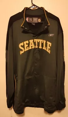 Rare Vintage Reebok Seattle Supersonics Warmup Jacket NBA Basketball Size 2x • $134.99