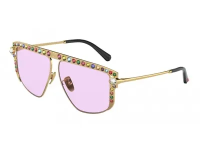 $492.66 • Buy Dolce & Gabbana Sunglasses DG2281B  02/1A Gold Violet Woman